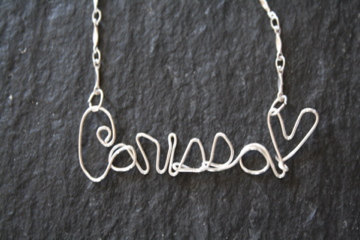 Custom Wire Wrapped Personalized Name Necklace
